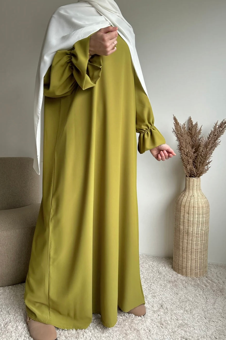 Abaya mit Rüschenärmel