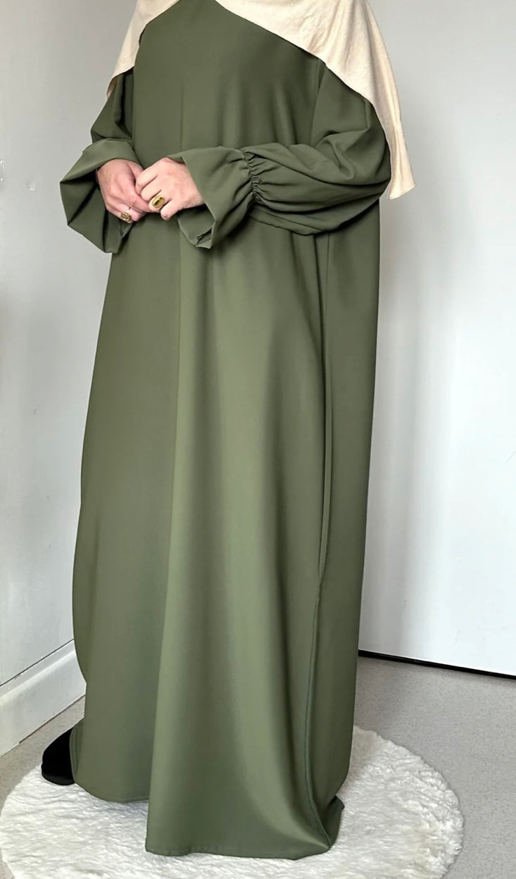 Abaya mit Rüschenärmel